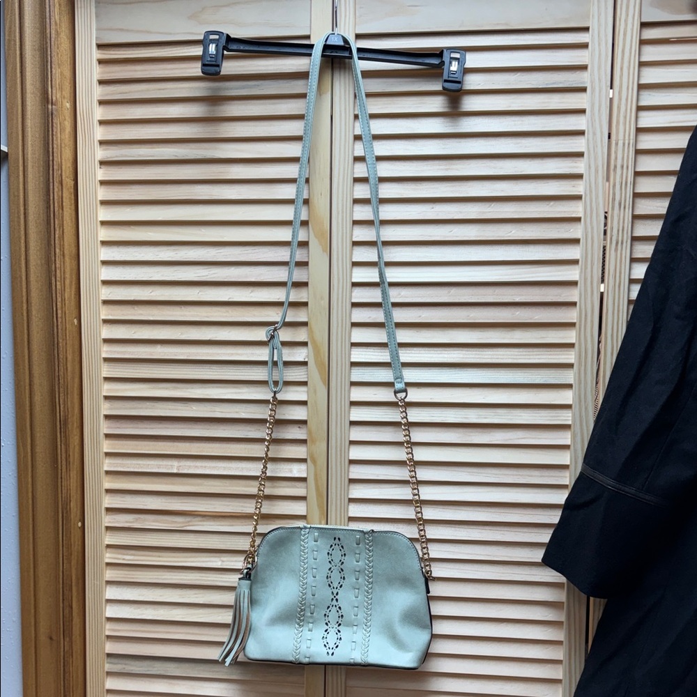 Elegant Sage Crossbody Bag